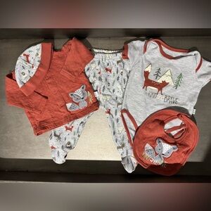 5-Piece Woodland Fox Baby Set